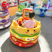 Machine de jeu d'attraction rotative à monnayeur pour 2 joueurs, en métal et fibre de verre, avec éclairage anglais, pour enfants, à bascule et à tasses, pour intérieur