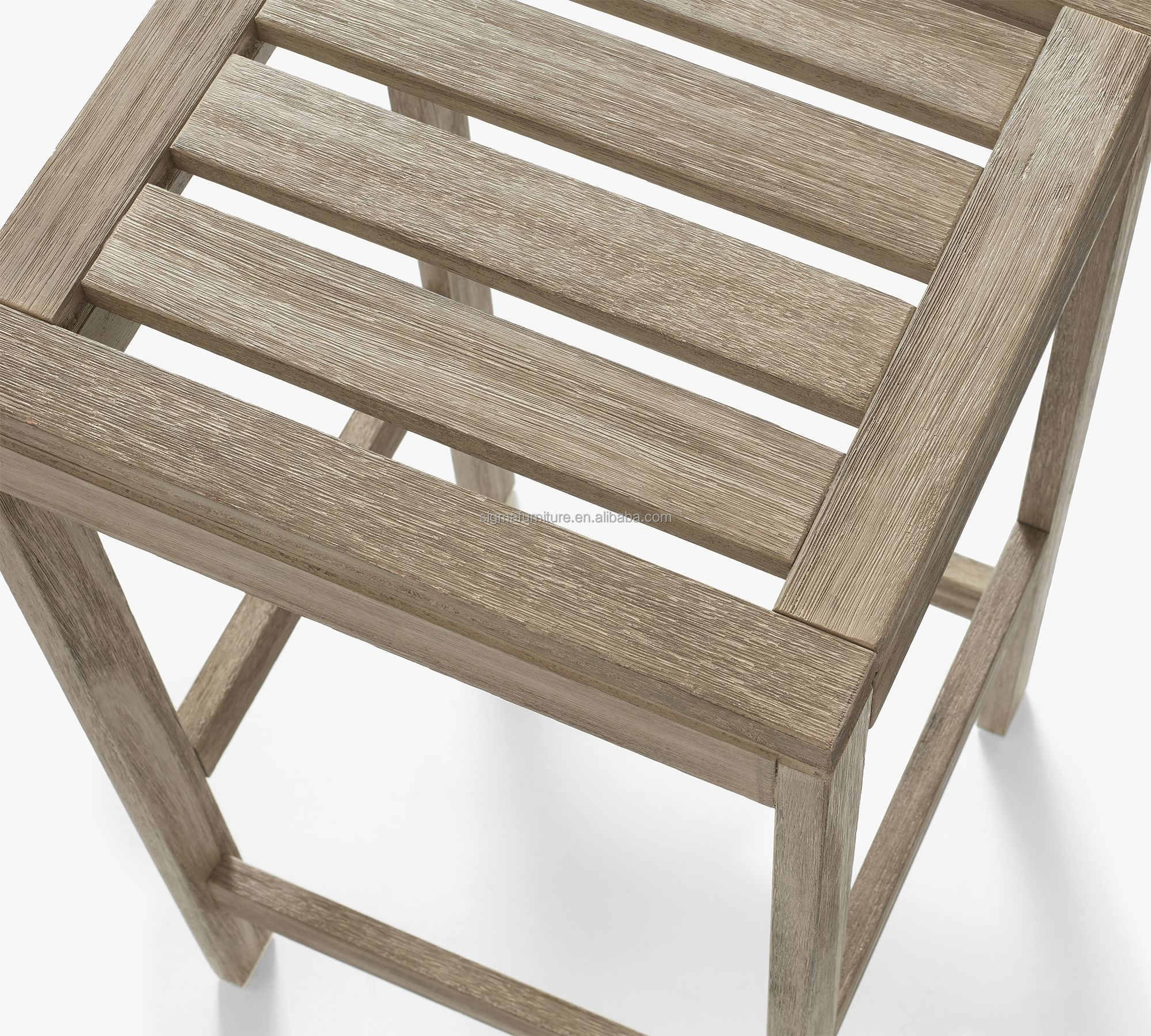 High quality outdoor garden counter stool bar teak bar chair wood outdoor