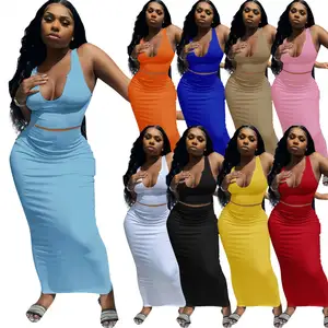 Wholesale summer v neck bodycon summer dress sleeveless sexy women dress elegant fashionable plus size bodycon dress