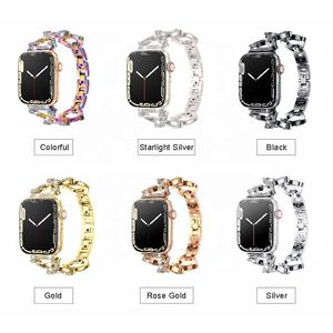 49mm 45mm 44mm 42mm <span class=keywords><strong>41mm</strong></span> 40mm 38mm Chaîne de montre en forme de O Bracelet en alliage de zinc avec diamants pour <span class=keywords><strong>Applewatch</strong></span> Ultra SE 8 <span class=keywords><strong>7</strong></span> 6 5 4 Strap - Product Image 5