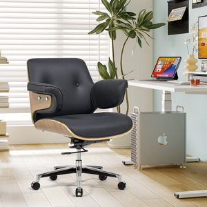 Sedia da Ufficio in Pelle di Lusso: L'Artigianato Squisito Incontra l'Eccellenza Ergonomica, la Scelta Definitiva per Spazi Dirigenziali Premium - Product Image 3