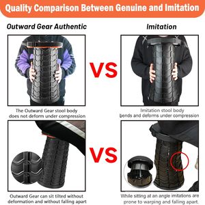 Silla plegable de alta resistencia de 550 libras, taburete plegable portátil con alta capacidad de carga, muebles de Camping resistentes para adultos - Product Image 5