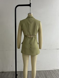 SHENZHU ZA Nouvelle Collection Automne 2025 <span class=keywords><strong>Gilet</strong></span> de Costume Sans Manches <span class=keywords><strong>Mi</strong></span>-longue Ajusté à Taille Creuse et Un Bouton pour <span class=keywords><strong>Femme</strong></span> 29572 - Product Image 3