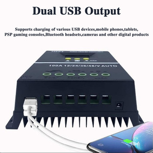 Suyeego nhà năng lượng mặt trời CHARGE CONTROLLER hệ thống 12/24/36/48V tự động 60A 80A 100A năng lượng mặt trời charge controller - Product Image 4