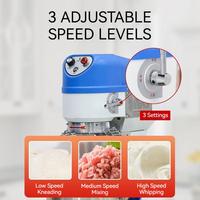 Mélangeur Planétaire Commercial 3 Vitesses avec Protection de Sécurité et Arrêt d'Urgence en Acier Inoxydable Polyvalent pour Boulangerie et Cuisine