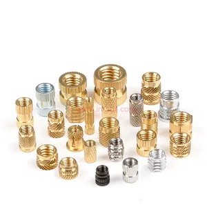 M4 M6 M8 Brass stainless steel knurled self tapping slotted nut heat staking mold in hexagonal threaded insert nut for 3D print