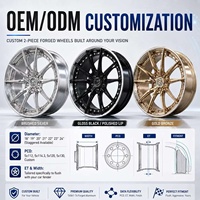 Jantes forgées Drag Racing 5x114.3 (5x4.5") 5x127 (5x5") 5x120.65 (5x4.75") – Jantes avant étroites + Jantes arrière Beadlock