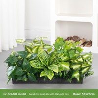 Panneau mural de verdure artificielle réaliste en plastique pour décoration extérieure personnalisée de balcon et aménagement paysager floral de mariage