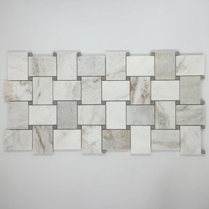 Mosaïque de marbre blanc arabesque en forme de lanterne, moderne, polie, <span class=keywords><strong>pour</strong></span> piscine d'hôtel, grandes dalles - Product Image 2