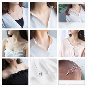 Collar de Geometría Chapado en Oro y Rodio de Plata de Ley 925 de Moda, Joyería de Regalo - Product Image 3