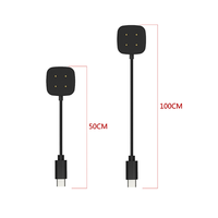 Chargeur magnétique de 100 cm pour Fitbit Versa 3 4, chargeur de montre pour Fitbit Sense 2, base de charge, câble USB, station de charge
