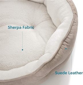 Verwijderbaar Huisdierenkussen Waterdicht Huisdier Katten Bed Pluizig Bont Donut Hondenbed - Product Image 3