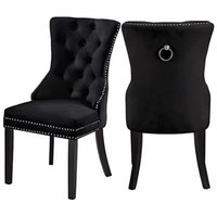 Chaises de salle à manger modernes tuftées tête de lion anneau de traction pieds en métal pour la maison bureau restaurant meubles de salle à manger