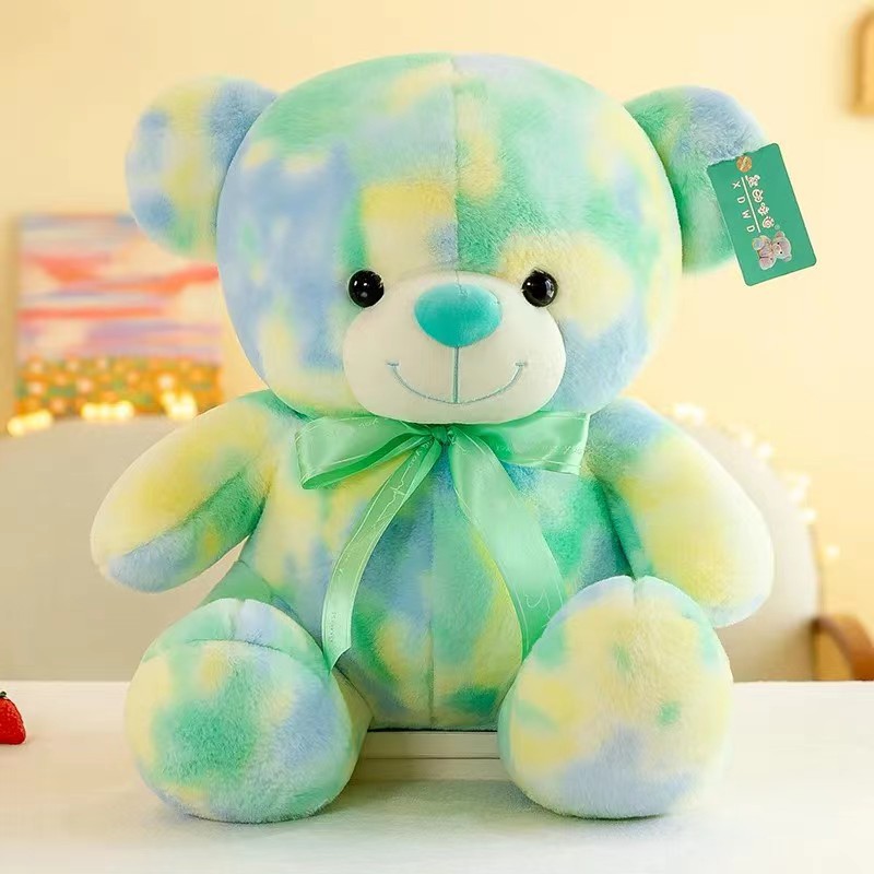 Colorful green bear