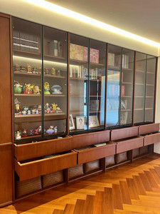 Librería Moderna <span class=keywords><strong>de</strong></span> <span class=keywords><strong>Madera</strong></span> para Sala <span class=keywords><strong>de</strong></span> Estar <span class=keywords><strong>con</strong></span> Tira <span class=keywords><strong>de</strong></span> Luz Integrada, Diseño <span class=keywords><strong>de</strong></span> Pared, Duradera y Ecológica - Product Image 1