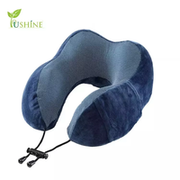 Oreiller de voyage ergonomique en mousse à mémoire de forme en forme de U Coussin de relaxation orthopédique cervical Soutien du sommeil en avion avec soulagement de la douleur corporelle