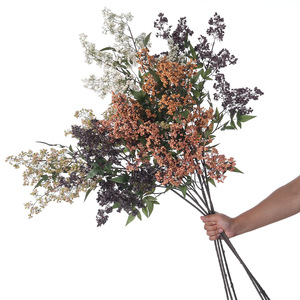 Fleurs artificielles Sujing, arrangement de fruits Nandina Domestica, couleurs d'automne, décoration de mariage et de la maison, matériau LDPE - Product Image 4