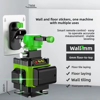 Vente directe usine : Niveau laser infrarouge 12 lignes à lumière verte haute précision, forte luminosité, 16 lignes pour mur et sol