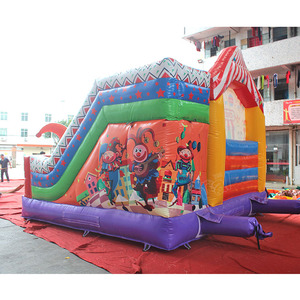 Circus Bounce Jump Castle Slide Combo Casa hinchable inflable Moonwalk Playground Slide Bouncer Inflable Obstáculo Jump Bouncer - Product Image 3