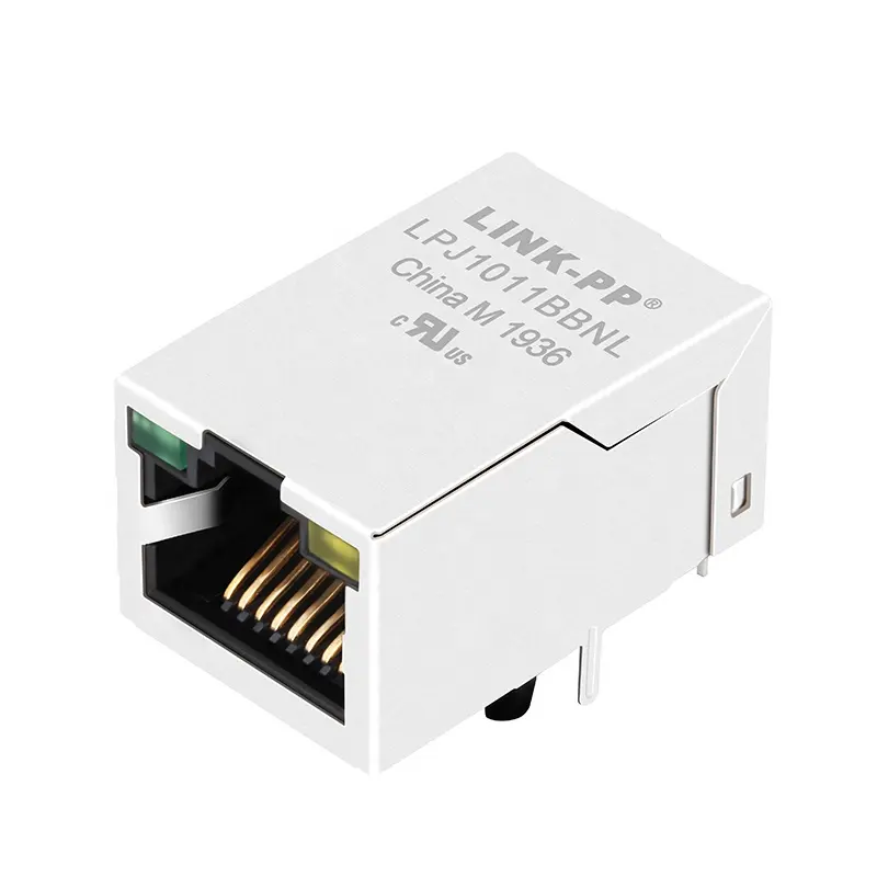 موصل أنثى, 1 × 1 منفذ واحد RJ45 جاك 8P8C موصل أنثى PCB 7499010214