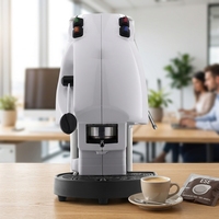 Machine à expresso ESE Pod avec mousseur à lait, cafetière individuelle, machine à café automatique multi-boutons pour cappuccino et latte