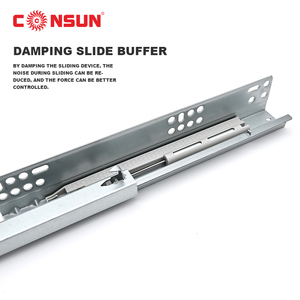 Thanh Trượt Kính Thiên Văn Ẩn Vòng Bi Kín Mềm Mở Rộng Toàn Bộ Thanh TrượT Ngăn Kéo Che Giấu - Product Image 5