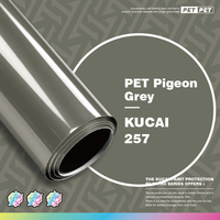 Film Vinyle Adhésif pour Voiture Gris Pigeon Effet Cristal Super Brillant, Durable au Moins 5 Ans, Lisse, Amovible, Sans Bulles d'Air