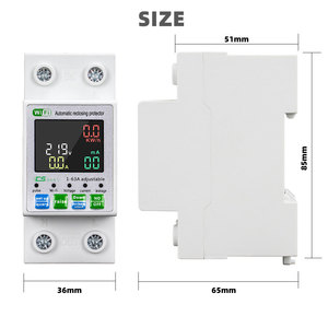 Disjoncteur de mesure intelligent Wifi Compteur électrique monophasé Régulateur de tension automatique Protection contre les surtensions Capacité 20kVA - Product Image 6