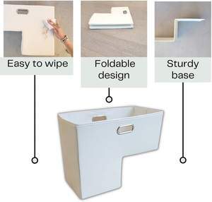 Panier à linge pliable en osier jonc de mer <span class=keywords><strong>Escalier</strong></span> pliable Oxford Pliant Tissu Toile Cuir <span class=keywords><strong>Escalier</strong></span> Étape Paniers de rangement - Product Image 3