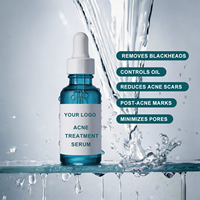 Sérum Traitant l'Acné 1,5% Acide Salicylique LHA Niacinamide Léger Affinant les Pores Traitement Post-Acné Anti-Imperfections 30ml Visage