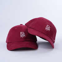 Casquettes unisexes de haute qualité en tissu de coton brossé à 6 panneaux, non structurées, casquettes de papa avec logo brodé personnalisé