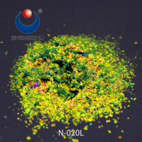Poudre de pigment holographique caméléon Galaxy Flakes pour la décoration de vernis à ongles et le revêtement de résine époxy