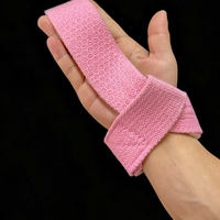 Sangles de levage en cuir avec logo personnalisé et ceintures de poignet de fitness, élastiques, durables, en mélange de polyester, coton et néoprène pour la musculation