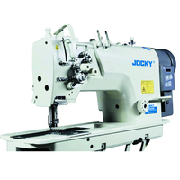 Machine à coudre industrielle JOCKY JK842 à double aiguille, petit crochet, barre à aiguille fixe, point de piqûre