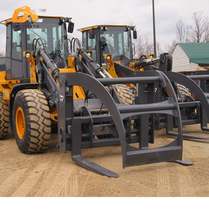 Cargador de ruedas multifunción, pinza para troncos, horquilla para hierba de madera, horquilla para Roca, rastrillo, horquillas y pinzas en accesorios para montacargas de salvamento automático - Product Image 5