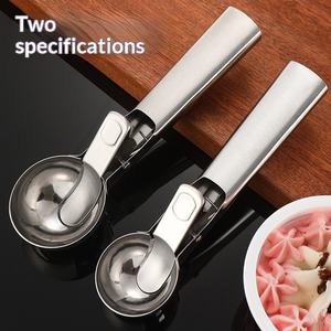 Cuillère à glace double usage en acier inoxydable, multifonctionnelle, pour fruits et cuisine, vente en gros - Product Image 5