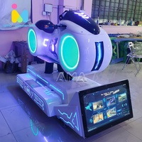 Simulador de Conducción de Motocicletas de Carreras 9D VR de Alta Resolución, para Interiores/Exteriores, PC, Fibra de Vidrio, Metal, Parque de Aventuras, Aeropuerto