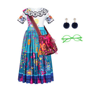 Robe Encanto Isabella Mirabel avec sac, costume de fête d'anniversaire pour enfants, costume de cosplay, robe de princesse fantaisie pour filles, costume de carnaval d'Halloween - Product Image 4