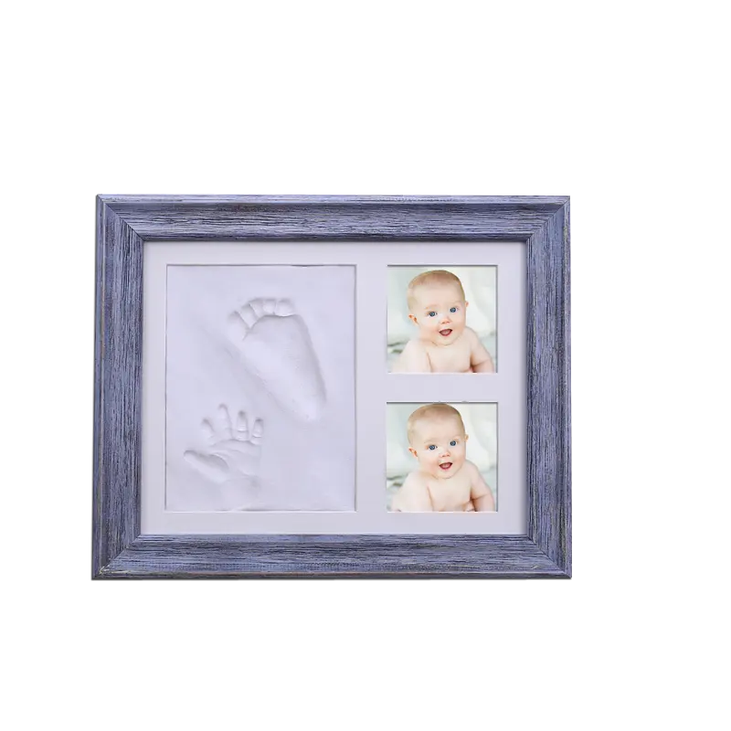 Baby Footprint Kit Picture Frame for Baby Shower Gifts Baby Baby Shower, New Mom, Birthday & Newborn Gift