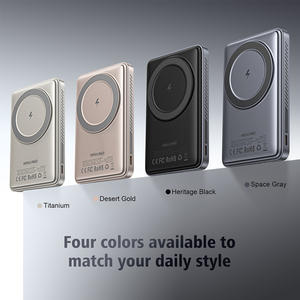 <span class=keywords><strong>Batterie</strong></span> externe LS15 Slim pour voyage d'affaires avec fente pour carte intégrée et support <span class=keywords><strong>de</strong></span> téléphone - Charge rapide double port, chargeur <span class=keywords><strong>portable</strong></span> léger - Product Image 3