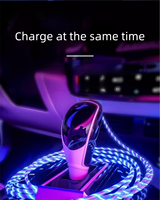 Cable de Carga 3 en 1 con Luz LED USB Tipo-C, Conectores de Aleación de Aluminio para Android, para Xperia