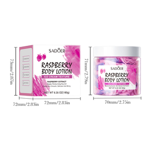 Loción Corporal SADOER de <span class=keywords><strong>Aloe</strong></span> y Arándanos de 180g, OEM ODM, con Fragancia Duradera, <span class=keywords><strong>Hidratante</strong></span> y Aroma Frutal - Product Image 6