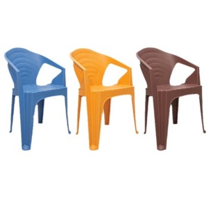 Silla de Plástico Hengfeng con Respaldo, Color Amarillo Albaricoque, Silla de Jardín Reforzada para Exteriores, para Adultos, Uso Comercial - Product Image 5