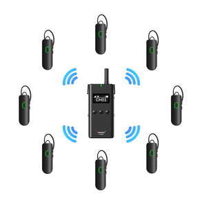 Sistem Pemandu Wisata Nirkabel Tas Pembawa Pemancar Audio Penerima Baterai Isi Ulang Terintegrasi Tahan Air IPX-1 100 - Product Image 2