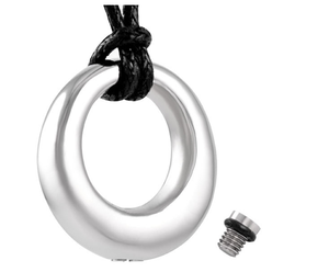 מעגל חיים כד שרשרת נירוסטה מזכרת אפר תליון תליון עבור חיות מחמד/אדם זיכרון שריפת גופות תכשיטי עבור אפר - Product Image 3