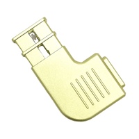 Boîtier de connecteur D-SUB plaqué or usiné sur mesure par CNC, coque DB en alliage de zinc coudée à 90 degrés