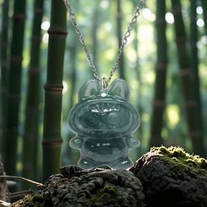 Подвеска из нефрита в религиозном стиле с подвеской из натурального нефрита - Product Image 4