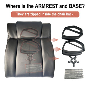 Silla de Oficina Ejecutiva de Producción Rápida, Estilo Moderno Contemporáneo <span class=keywords><strong>Iran</strong></span>í, Tapizada en Cuero PU - Product Image 5