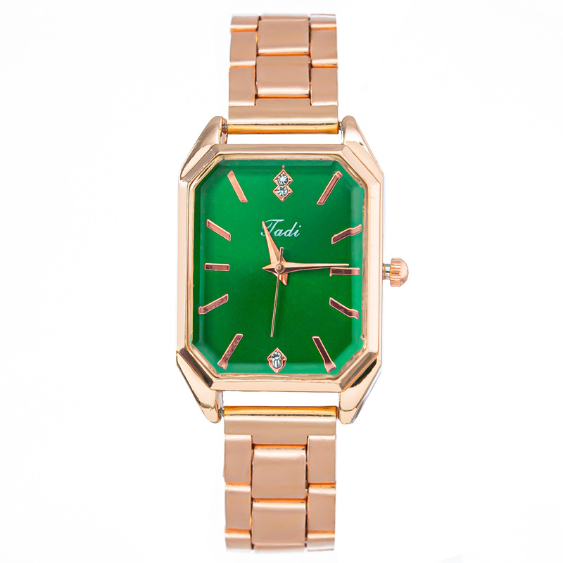 Popular Fashion Square Watch Diamond Steel Band Quartz Watch