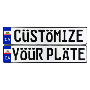 Placa de número europea en relieve de aluminio, diseño personalizado, venta al por mayor, para <span class=keywords><strong>coche</strong></span> - Product Image 4